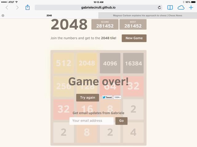 2048 highest tile